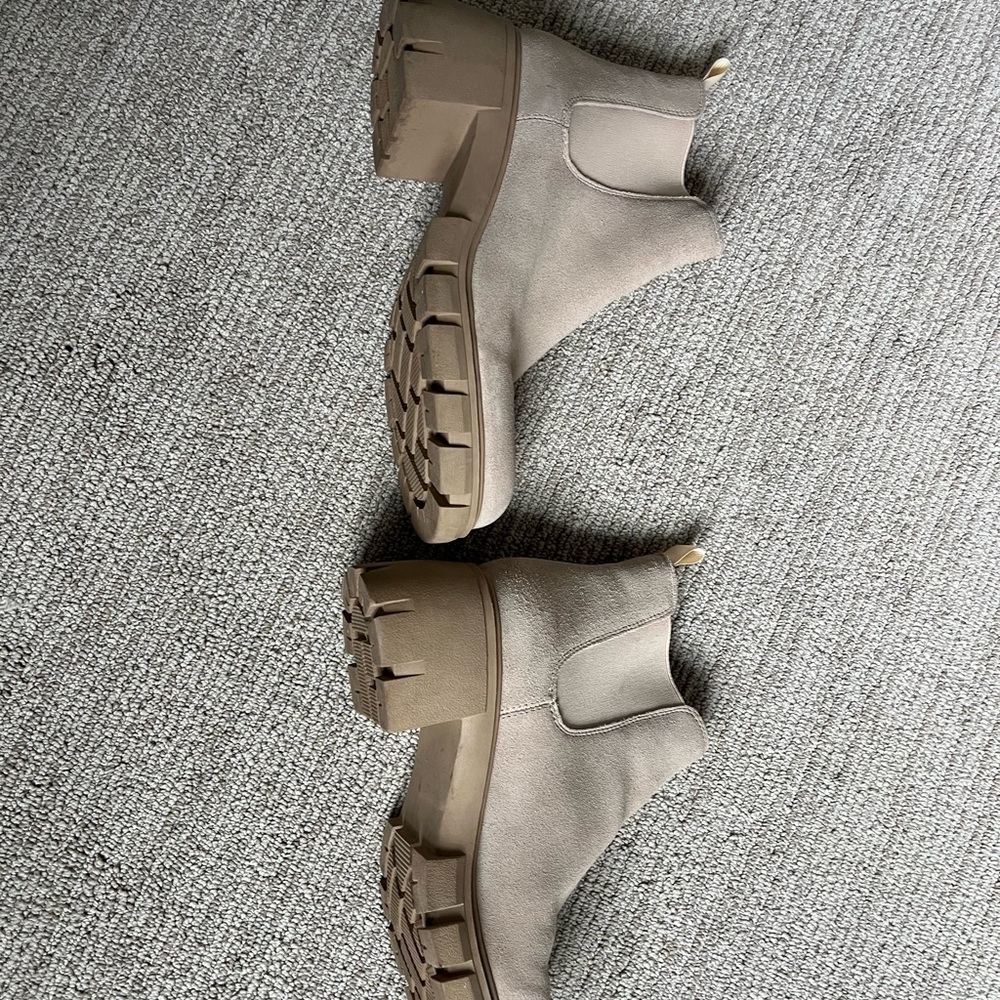 Steve Madden Taupe Ankle Booties